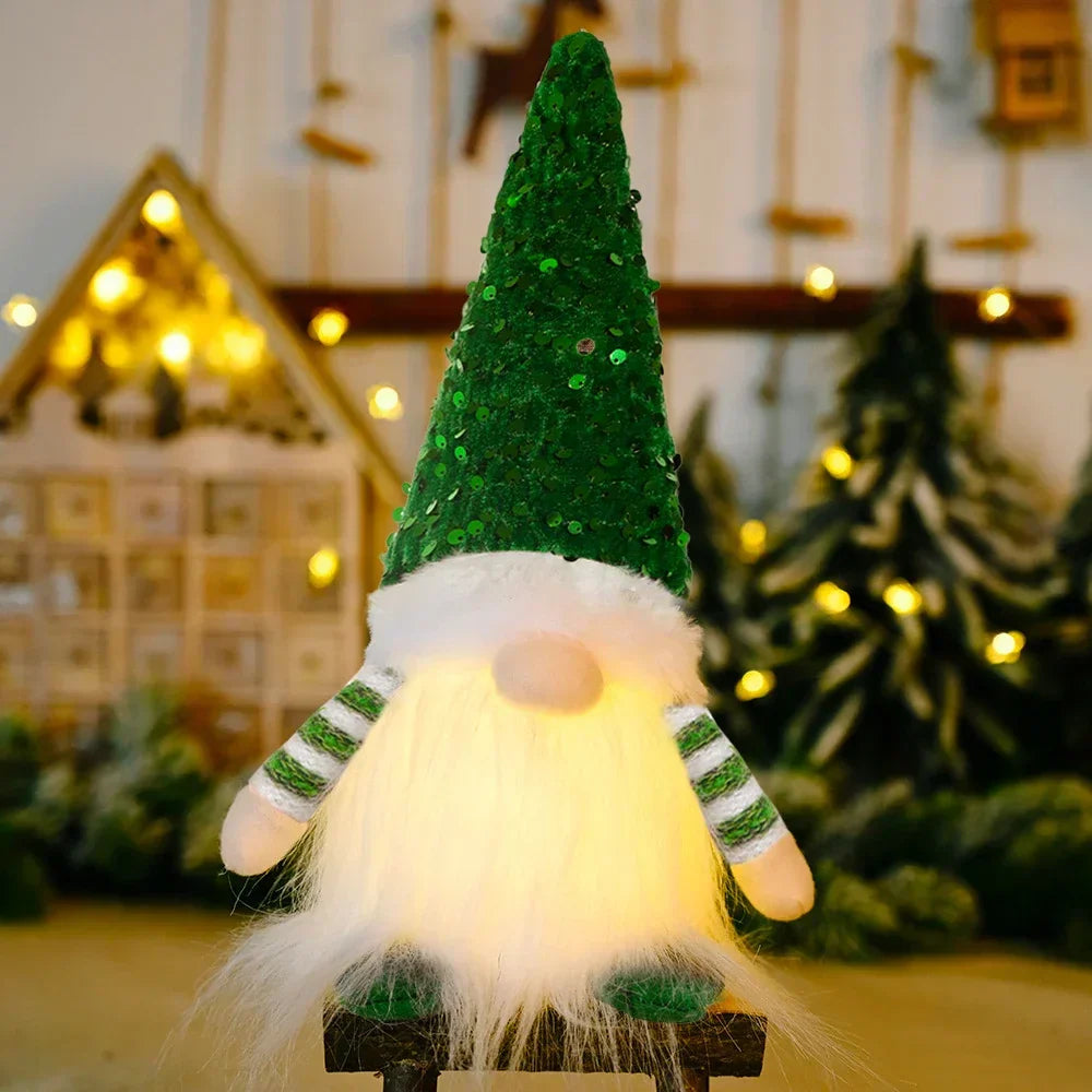 NoelGnome Christmas Gnome - Charming Illuminated Christmas Decoration for the Home