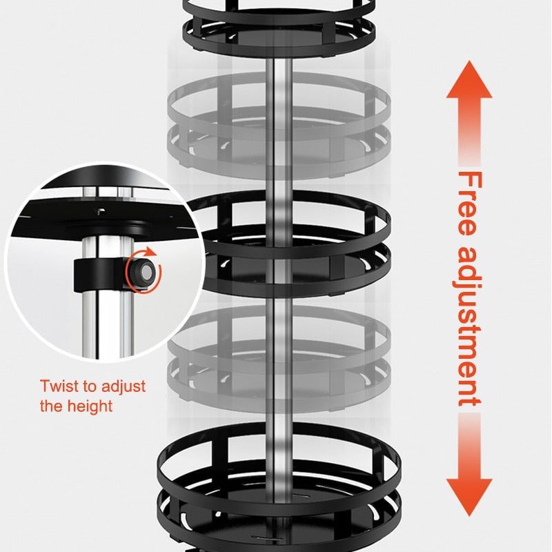 360° Rotatable Multifunctional Storage Shelf