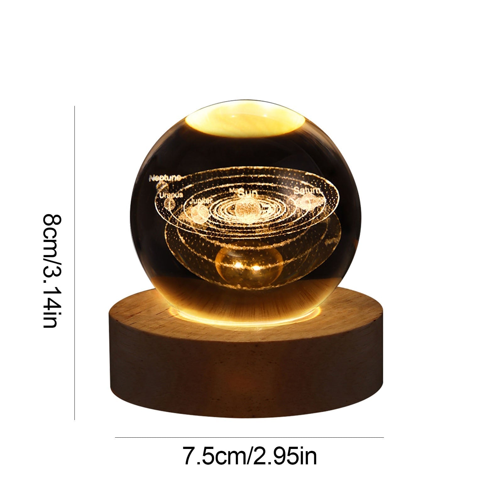 Crystal Light Ball – Captivating Glass Ceramic Atmosphere Lamp for the Home