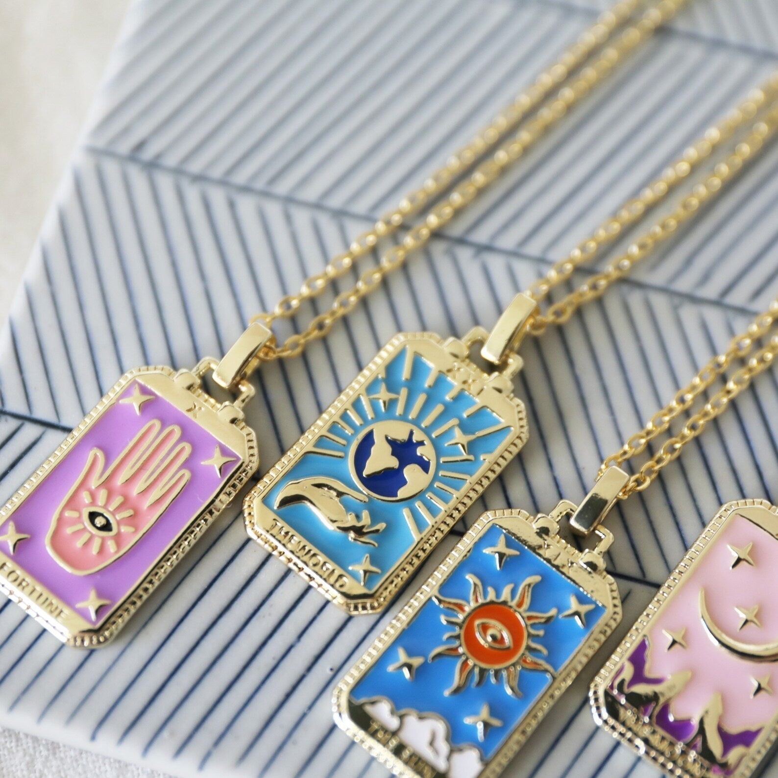 Captivating Tarot Card Necklace | Discover the Meaning Behind Each Charm