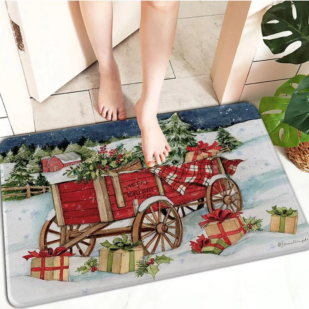 FestiveWelcome – Luxurious Christmas Mat for your Doorstep