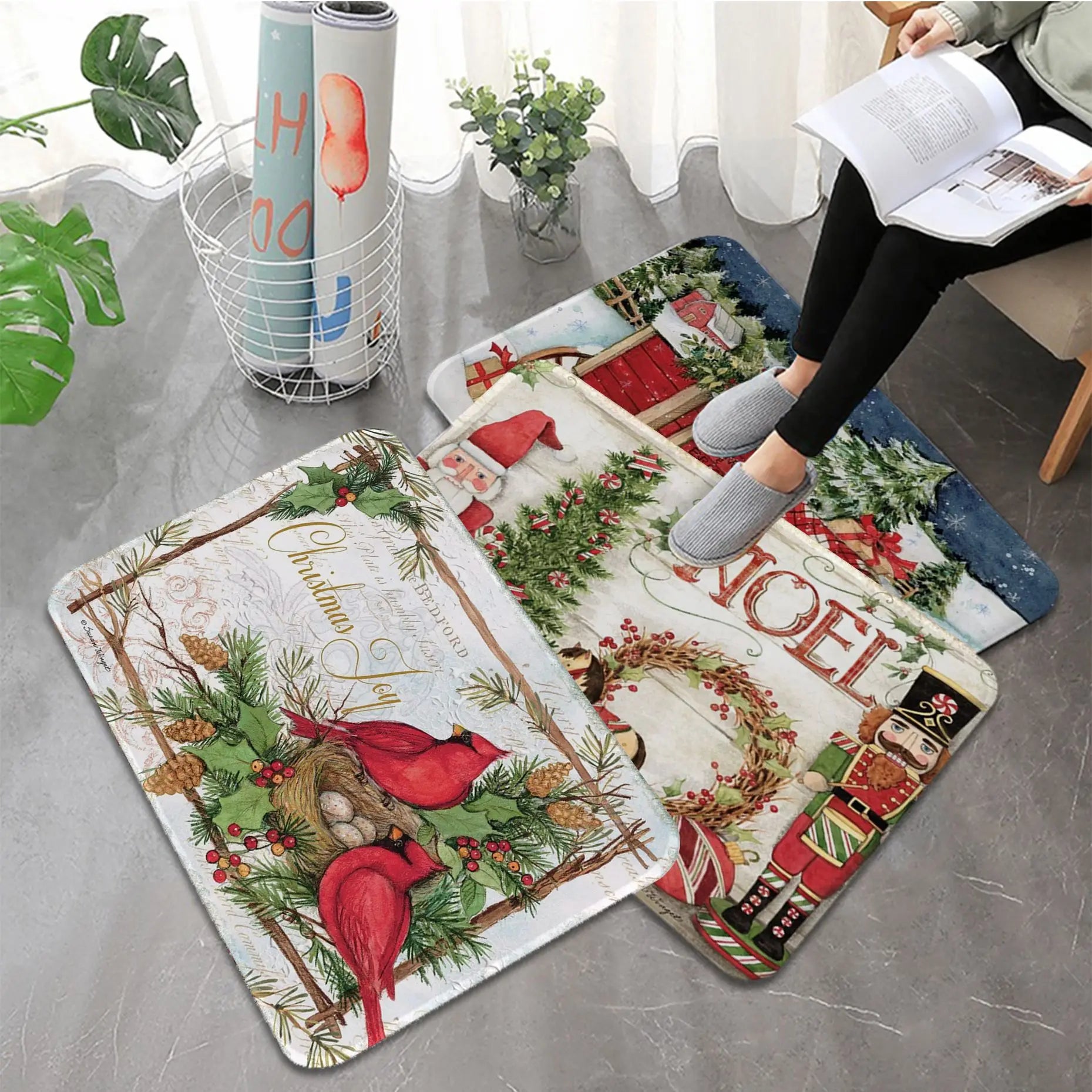 FestiveWelcome – Luxurious Christmas Mat for your Doorstep