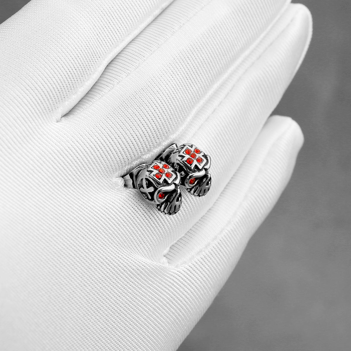 Skull Earrings - Large Earrings with Edgy Design