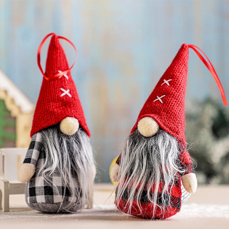 Festive Plush Elves with Bells and Mistletoe