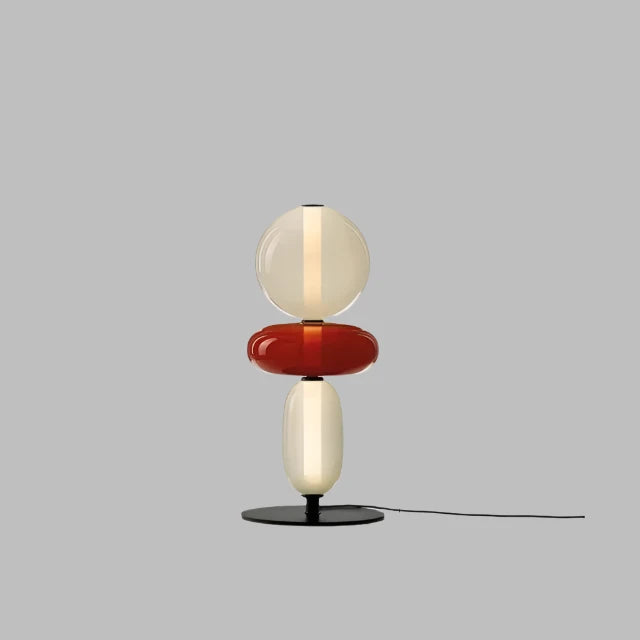 ChromaLuxe - Designer Golvlampa med Färgaccenter för en Sprudlande Atmosfär