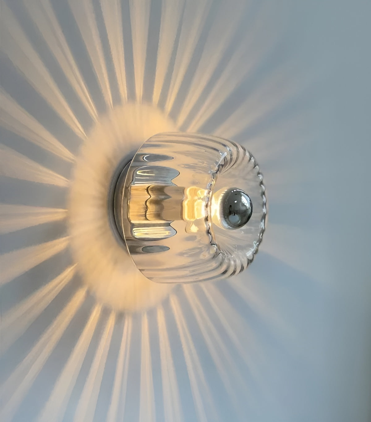 ScandiElegance Wall Lamp – Modern Glass Art with Bauhaus Charm