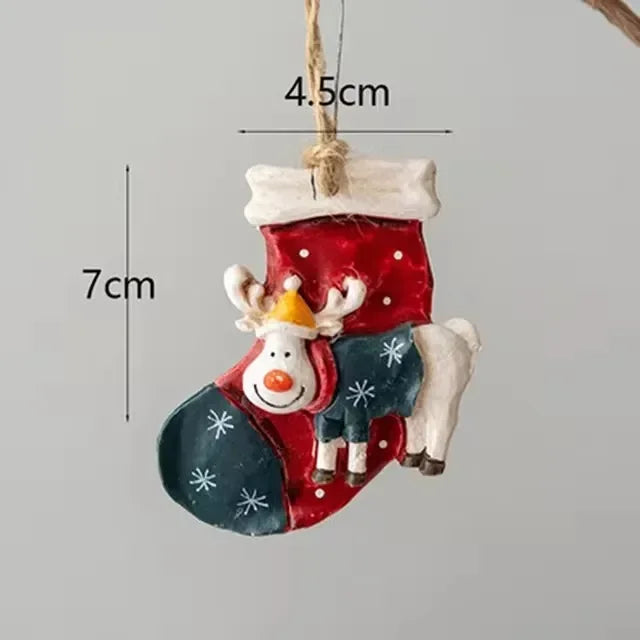 FrostyAntlers Stockings - Festive Moose Christmas Decoration