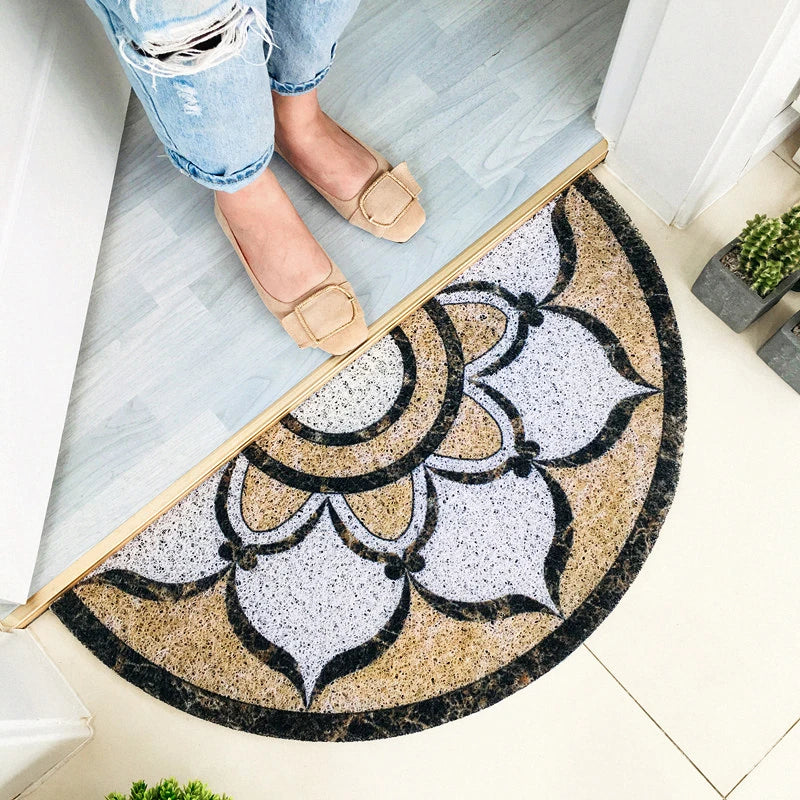 FloraMat - Elegant Half Round Doormat for Your Home