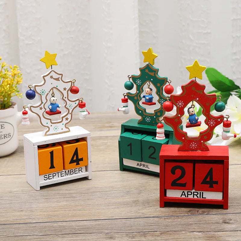Joyful Countdown Tree - Playful Wooden Christmas Tree