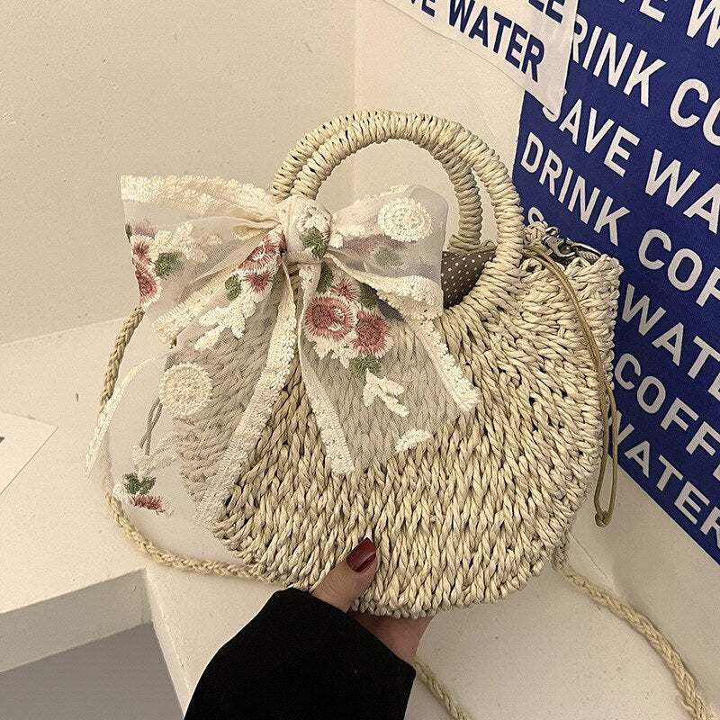 RomyBag – Summer Woven Shoulder Bag for Women