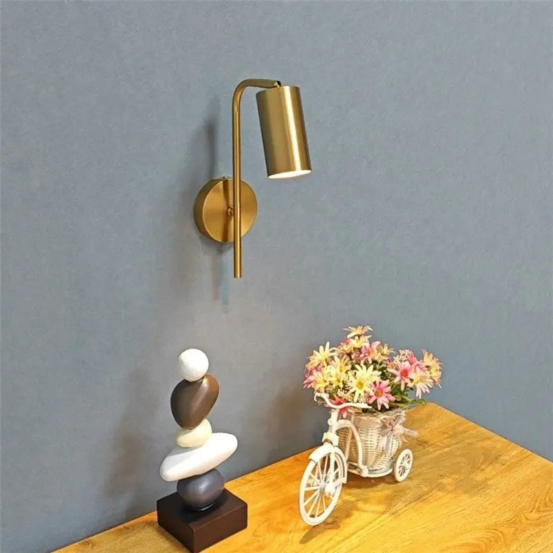 NordicLuxe - Luxurious Gold Wall Lamp for the Bedroom