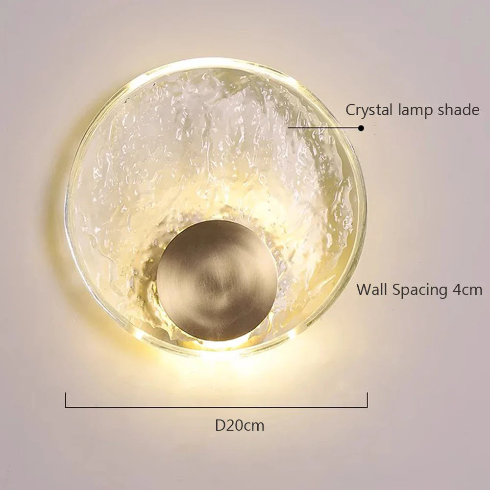 CrystalLuxe - Elegant LED Kristall Vägglampa