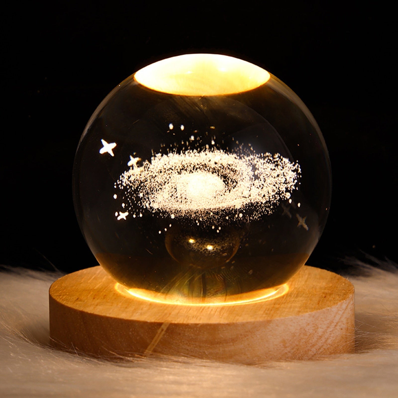 Crystal Light Ball – Captivating Glass Ceramic Atmosphere Lamp for the Home