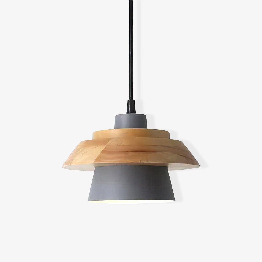 NordicMacaron Luxe Ceiling Lamp - Scandinavian Design with Wood Finish