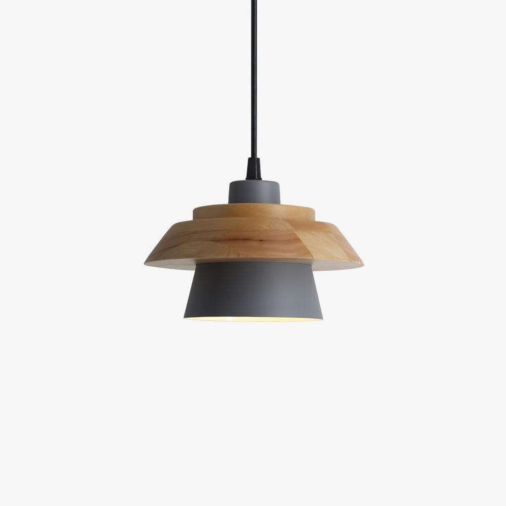 NordicMacaron Luxe Ceiling Lamp - Scandinavian Design with Wood Finish
