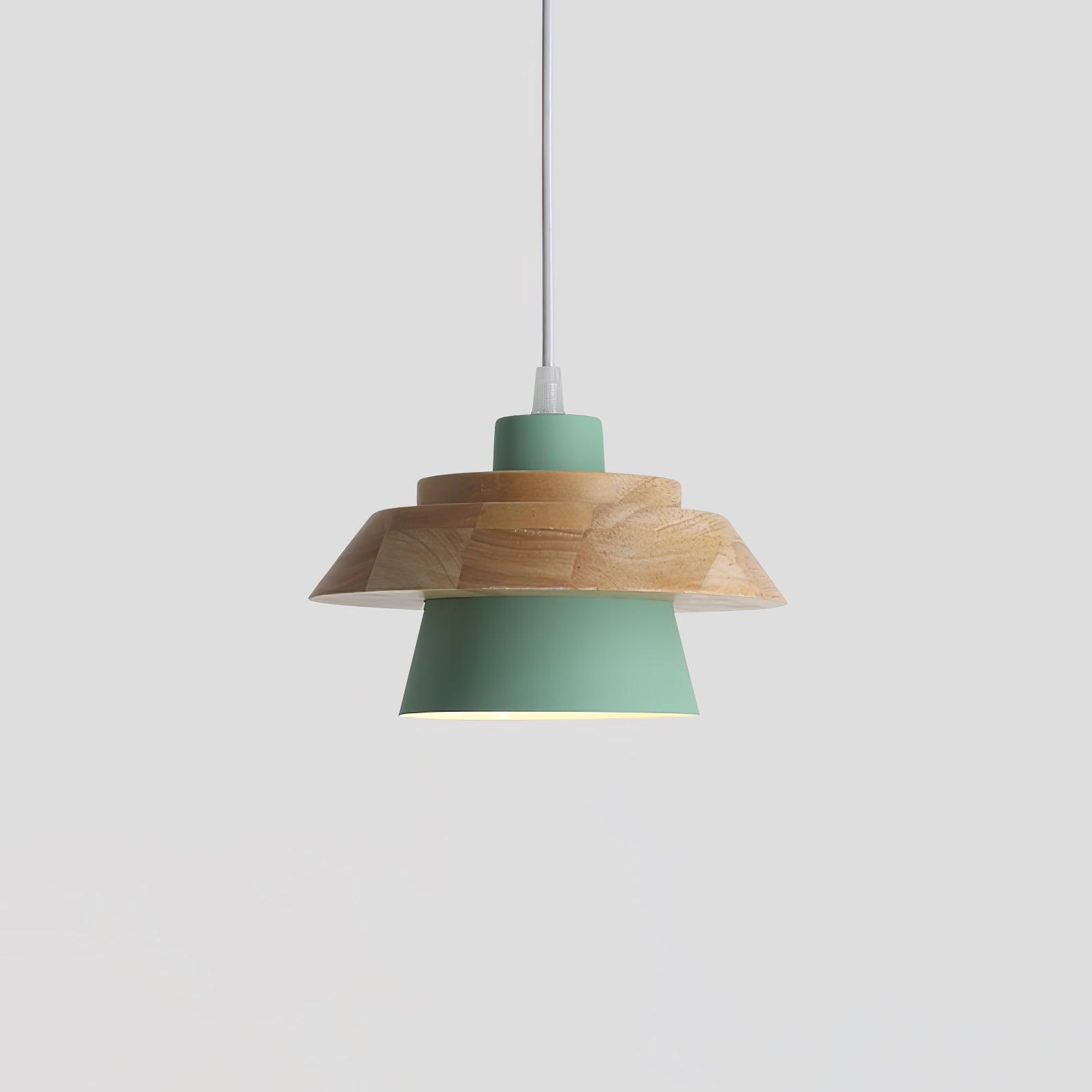 NordicMacaron Luxe Ceiling Lamp - Scandinavian Design with Wood Finish