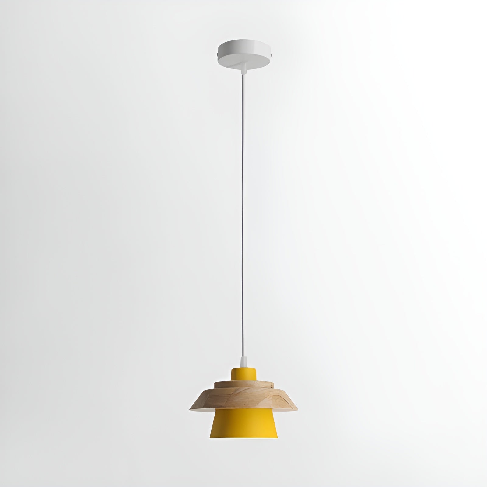 NordicMacaron Luxe Ceiling Lamp - Scandinavian Design with Wood Finish