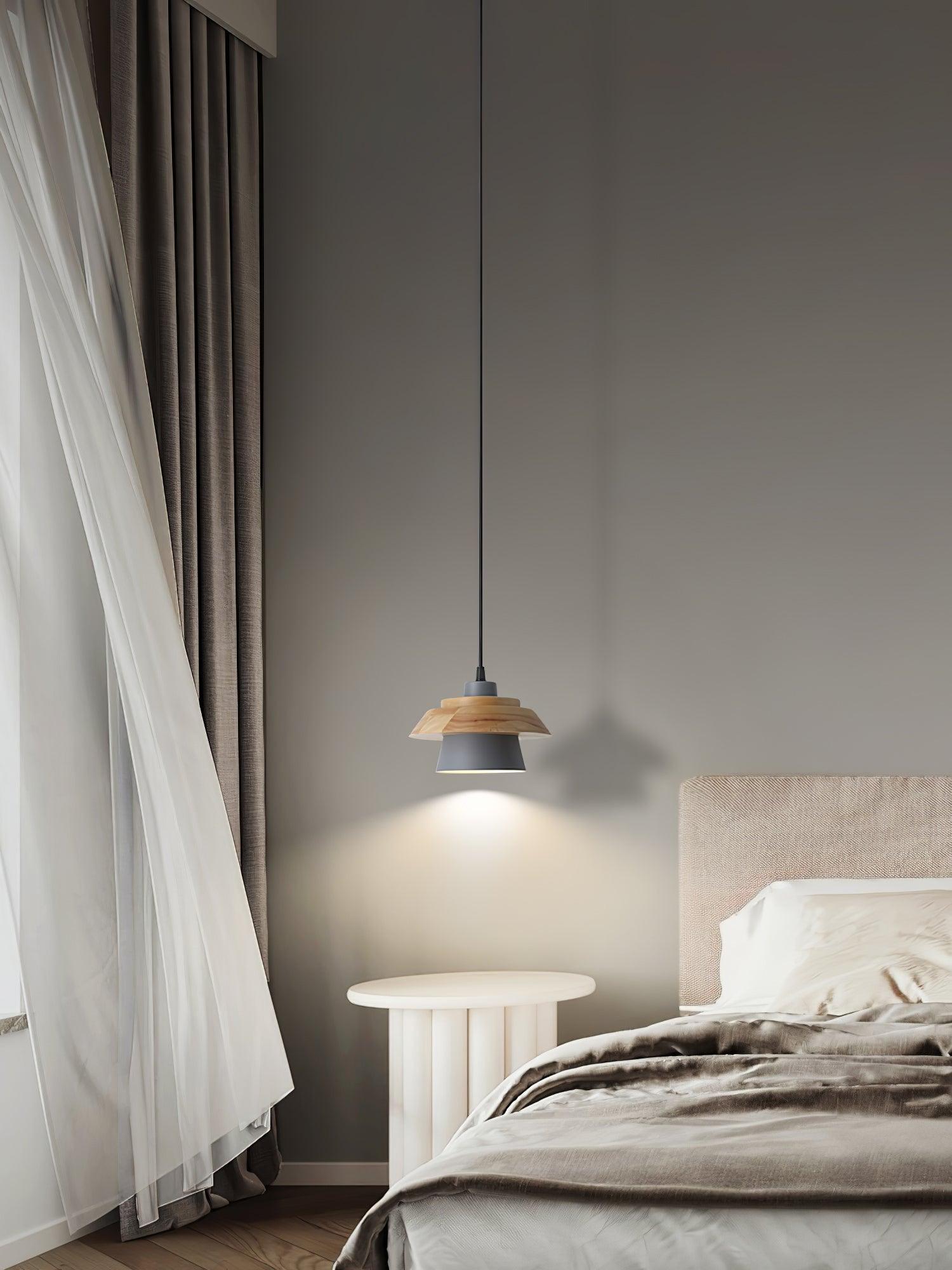 NordicMacaron Luxe Ceiling Lamp - Scandinavian Design with Wood Finish