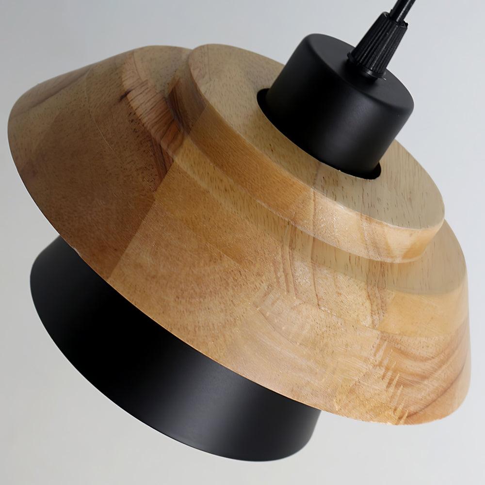 NordicMacaron Luxe Ceiling Lamp - Scandinavian Design with Wood Finish