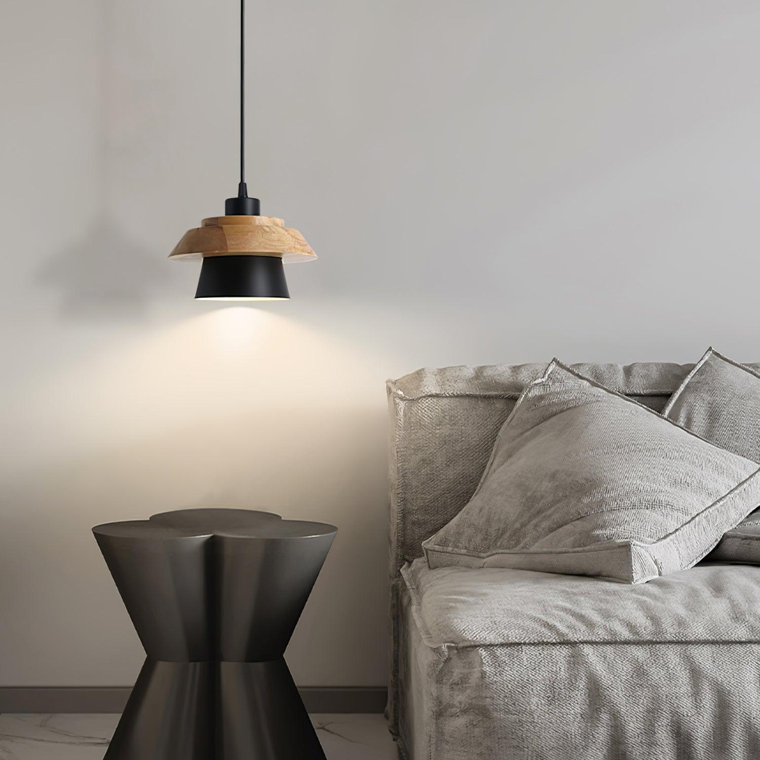 NordicMacaron Luxe Ceiling Lamp - Scandinavian Design with Wood Finish