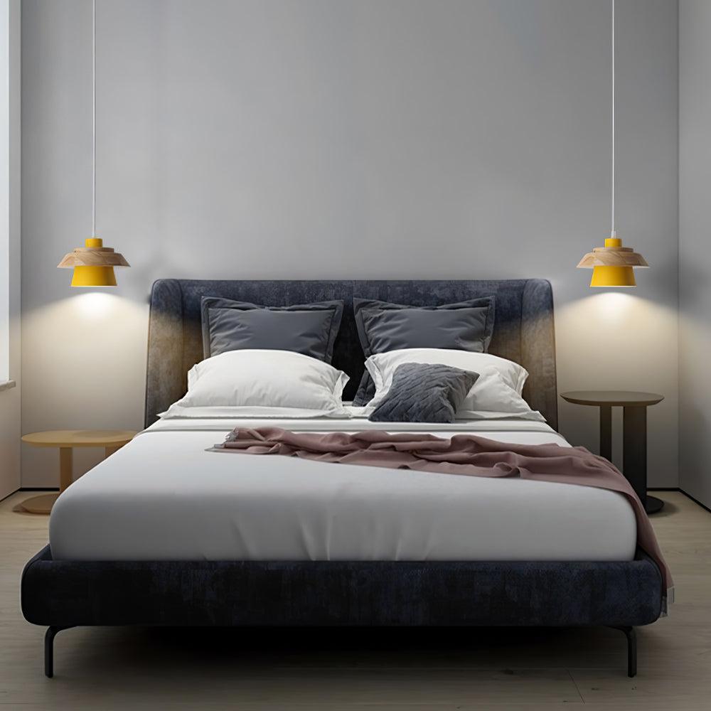 NordicMacaron Luxe Ceiling Lamp - Scandinavian Design with Wood Finish