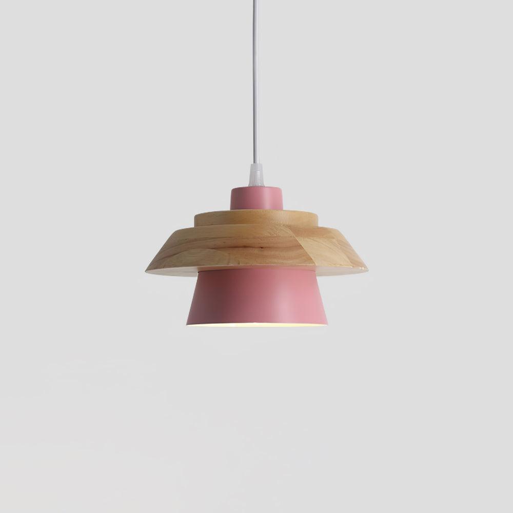 NordicMacaron Luxe Ceiling Lamp - Scandinavian Design with Wood Finish