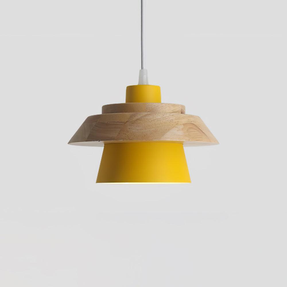 NordicMacaron Luxe Ceiling Lamp - Scandinavian Design with Wood Finish