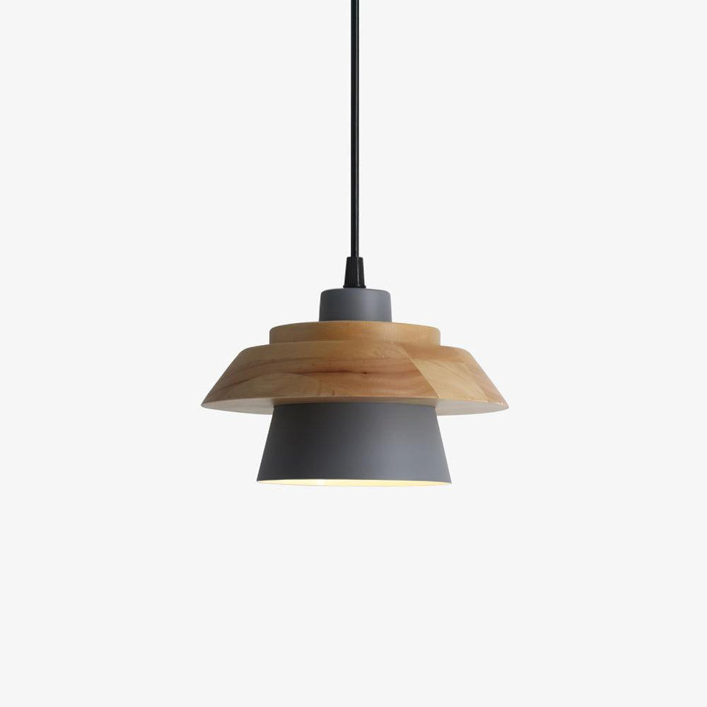NordicMacaron Luxe Ceiling Lamp - Scandinavian Design with Wood Finish