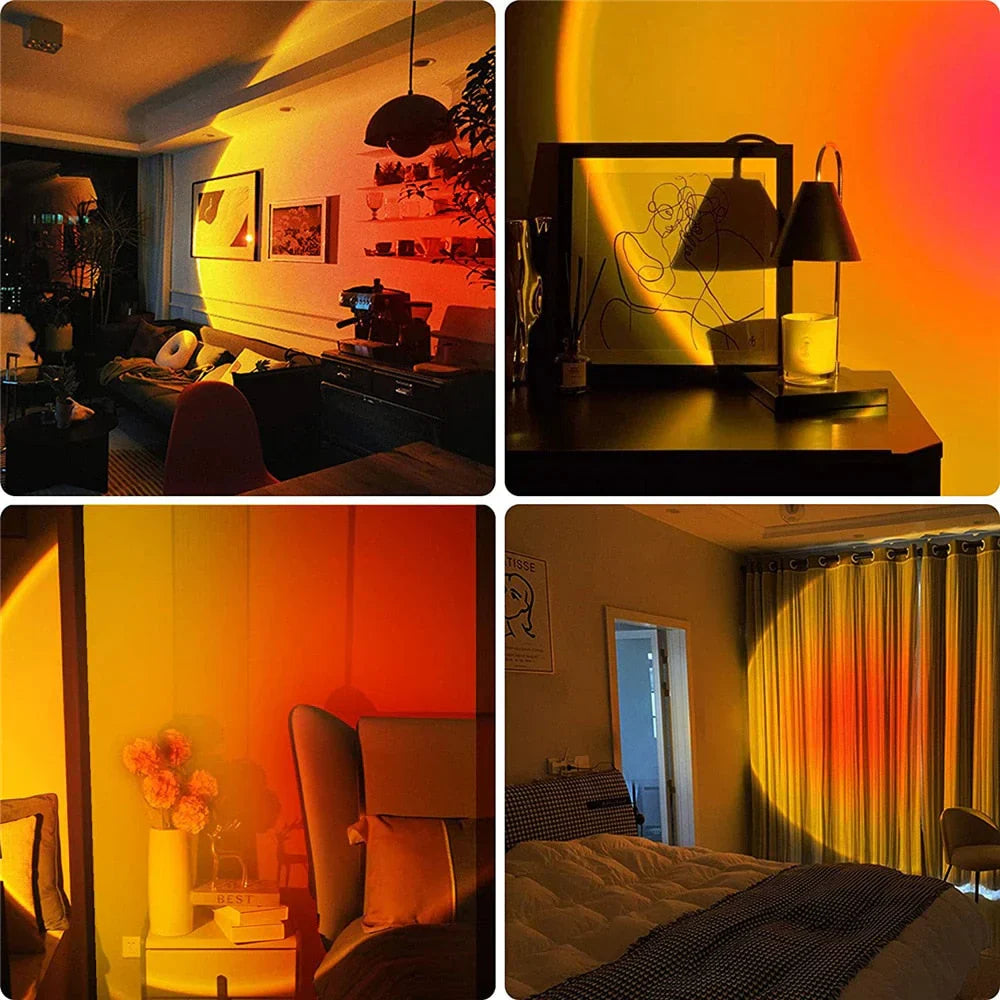 GlowSphere – Magical sunset lamp with 4 colors