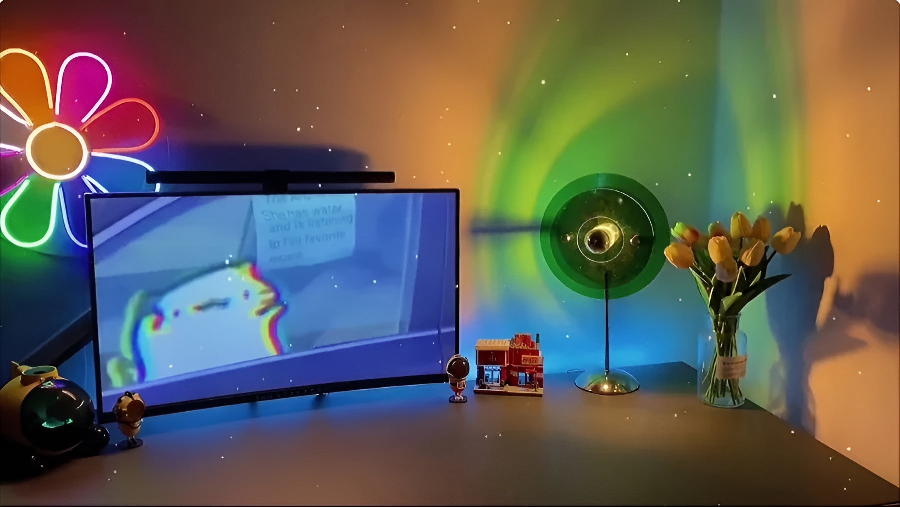 Atmospheric Sunset Lamp - Create Relaxing Evening Magic