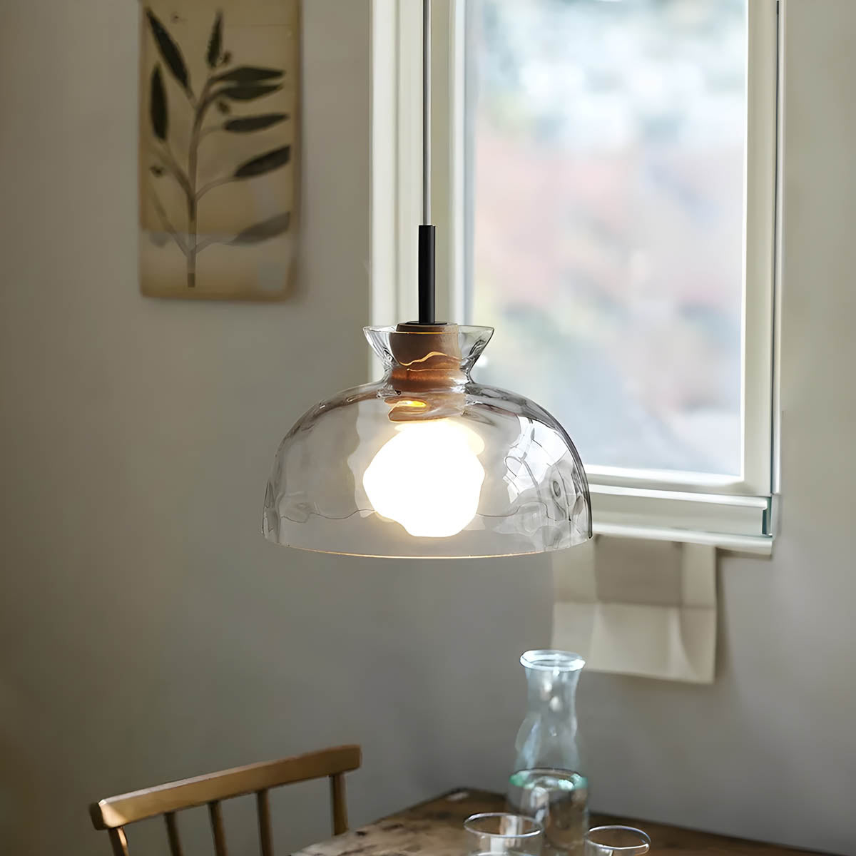 LuxeGlow Chique Glass Chandelier - Modern Elegant Glass Chandelier