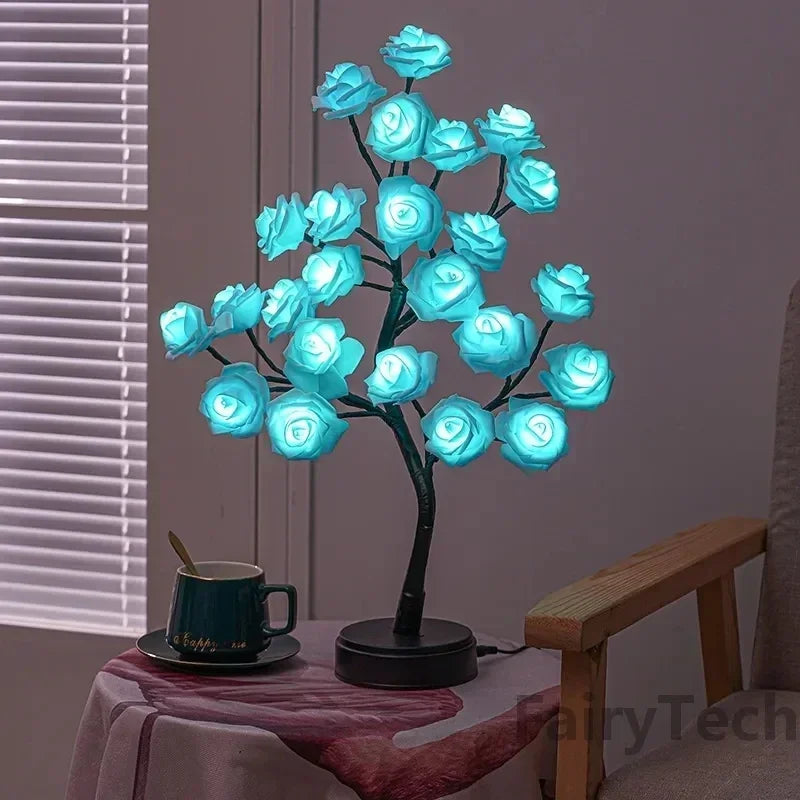 Romantic Rose Table Lamp - Warm Light & Elegance