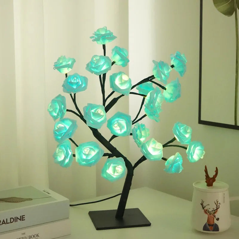 Romantic Rose Table Lamp - Warm Light & Elegance