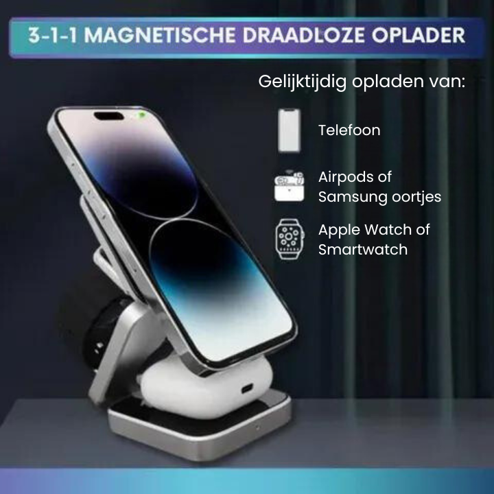 Infinite Power - 3-in-1 Wireless Charger for Smartphones
