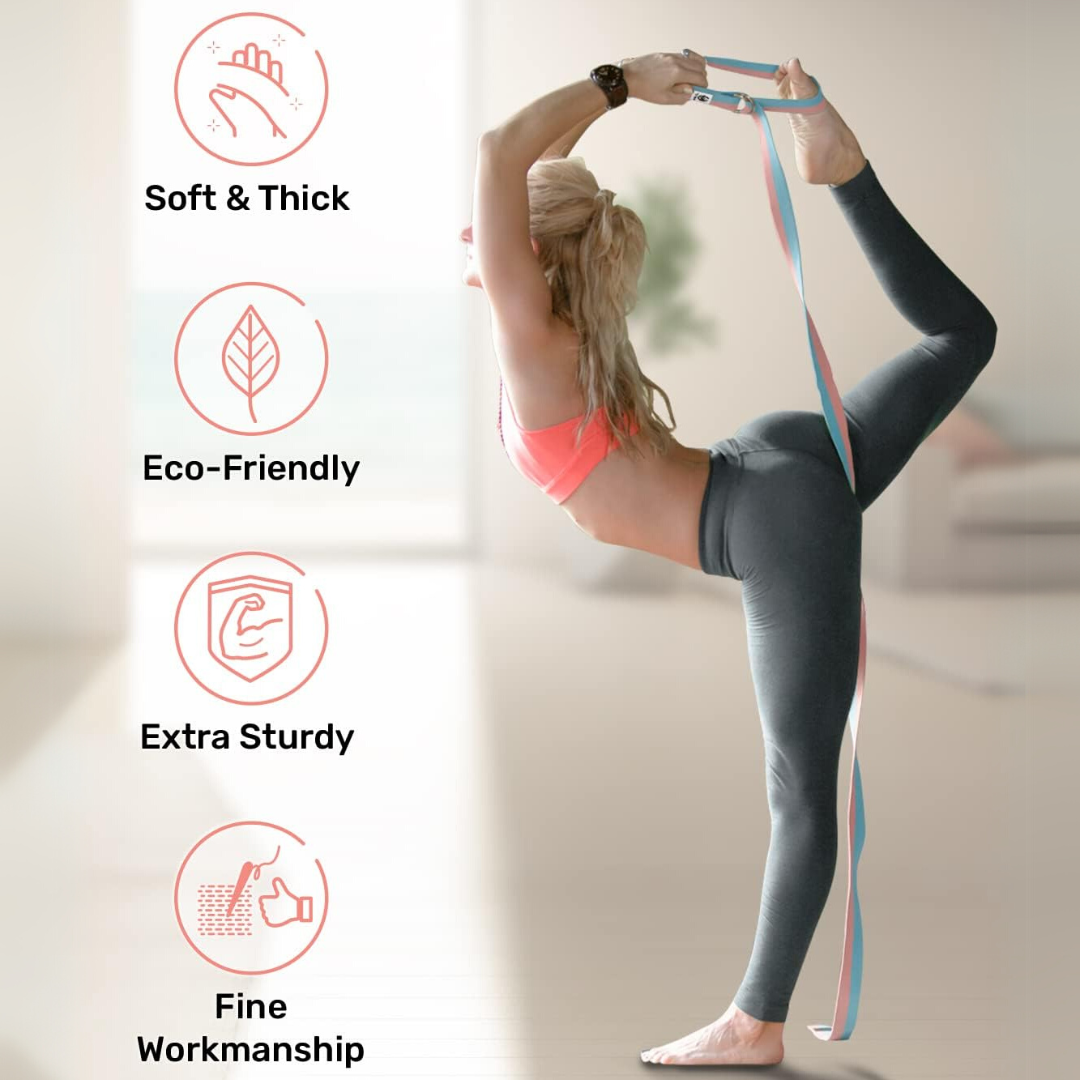 FlexFit - Adjustable Yoga Band with D-Ring