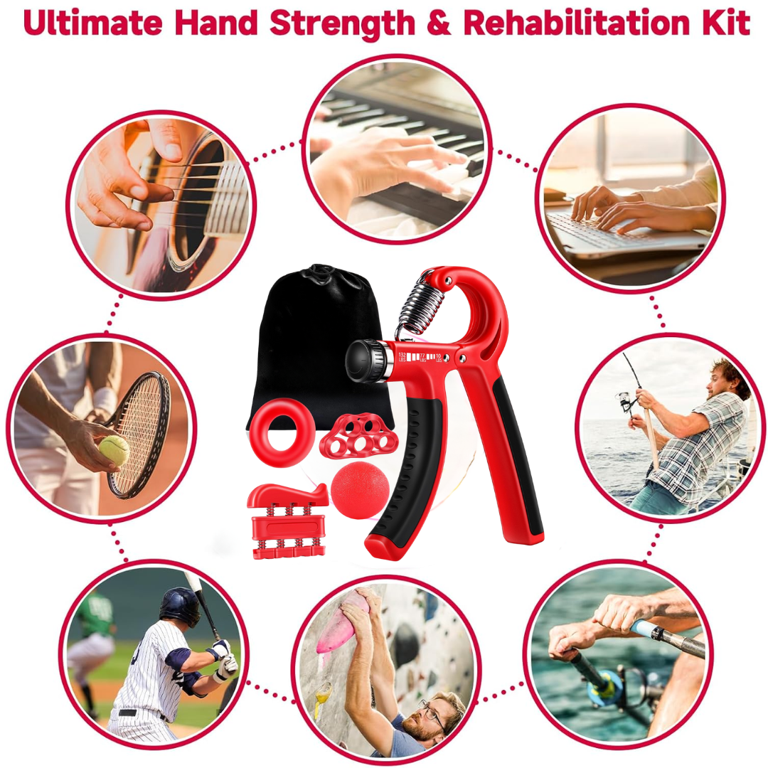 GripMaster - Justerbar Handförstärkare Set (5 stycken)