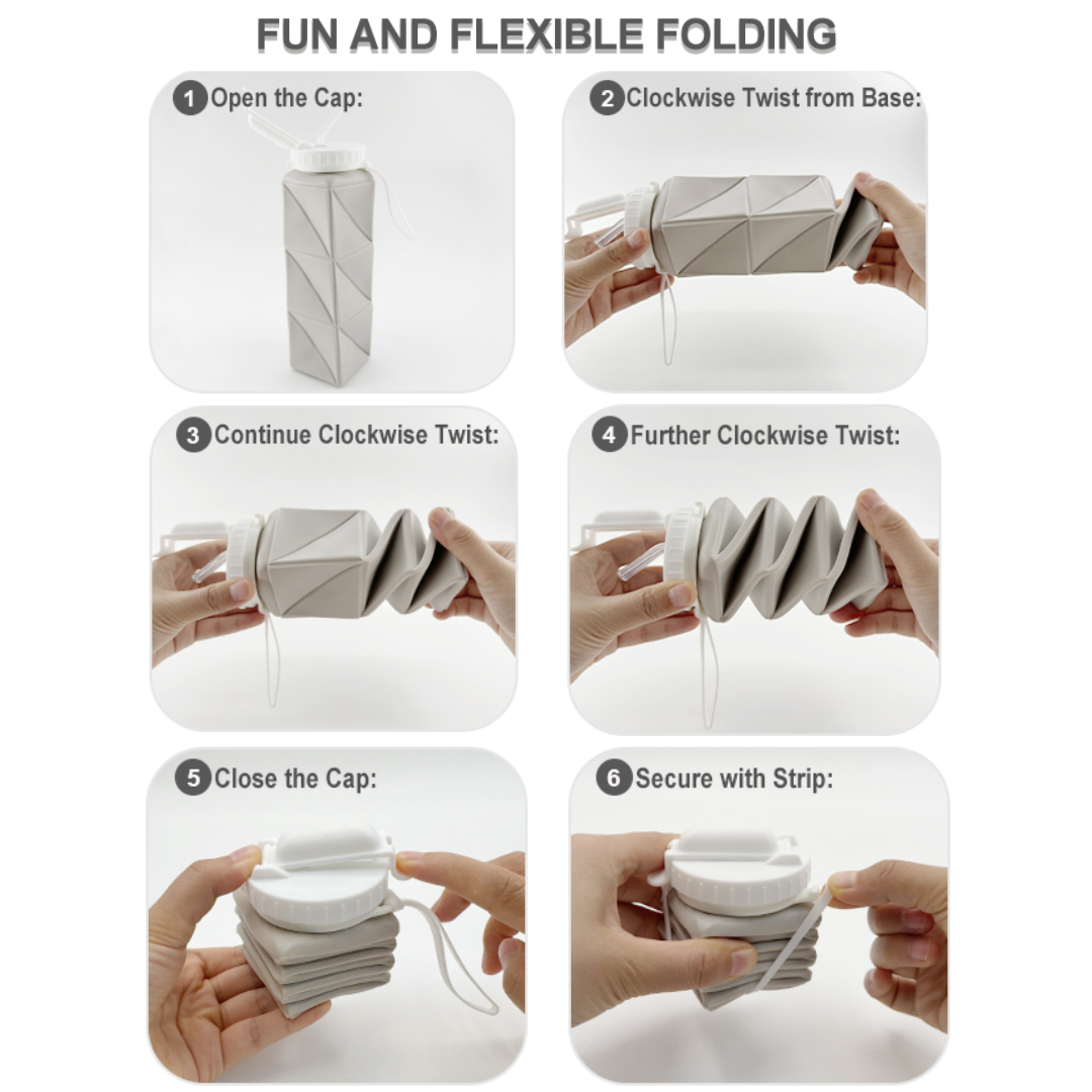 FlexiBottle – Compact Silicone Bottle 610 ml