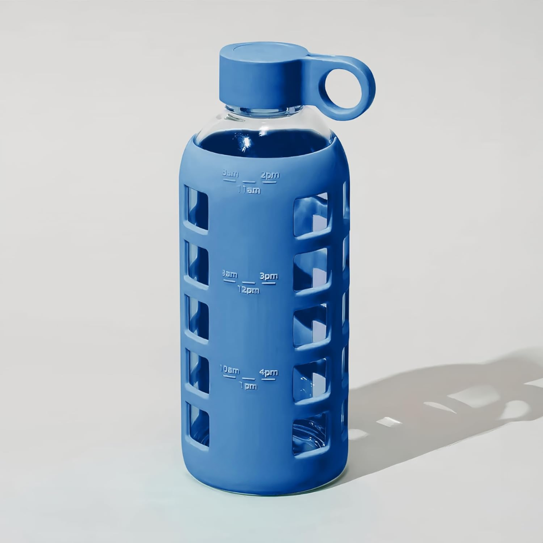 HydraFlow - Glass Drinking Bottle with Time Indicator and Protection