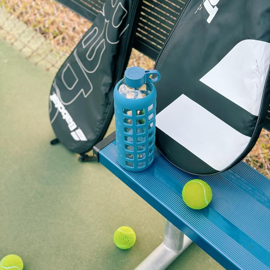HydraFlow - Glass Drinking Bottle with Time Indicator and Protection