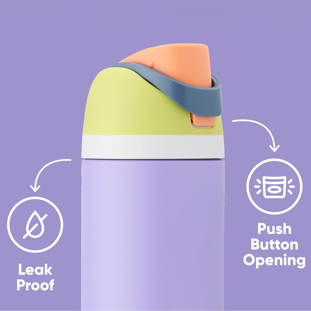 LeakProof - Insulated RVS Bottle with Straw