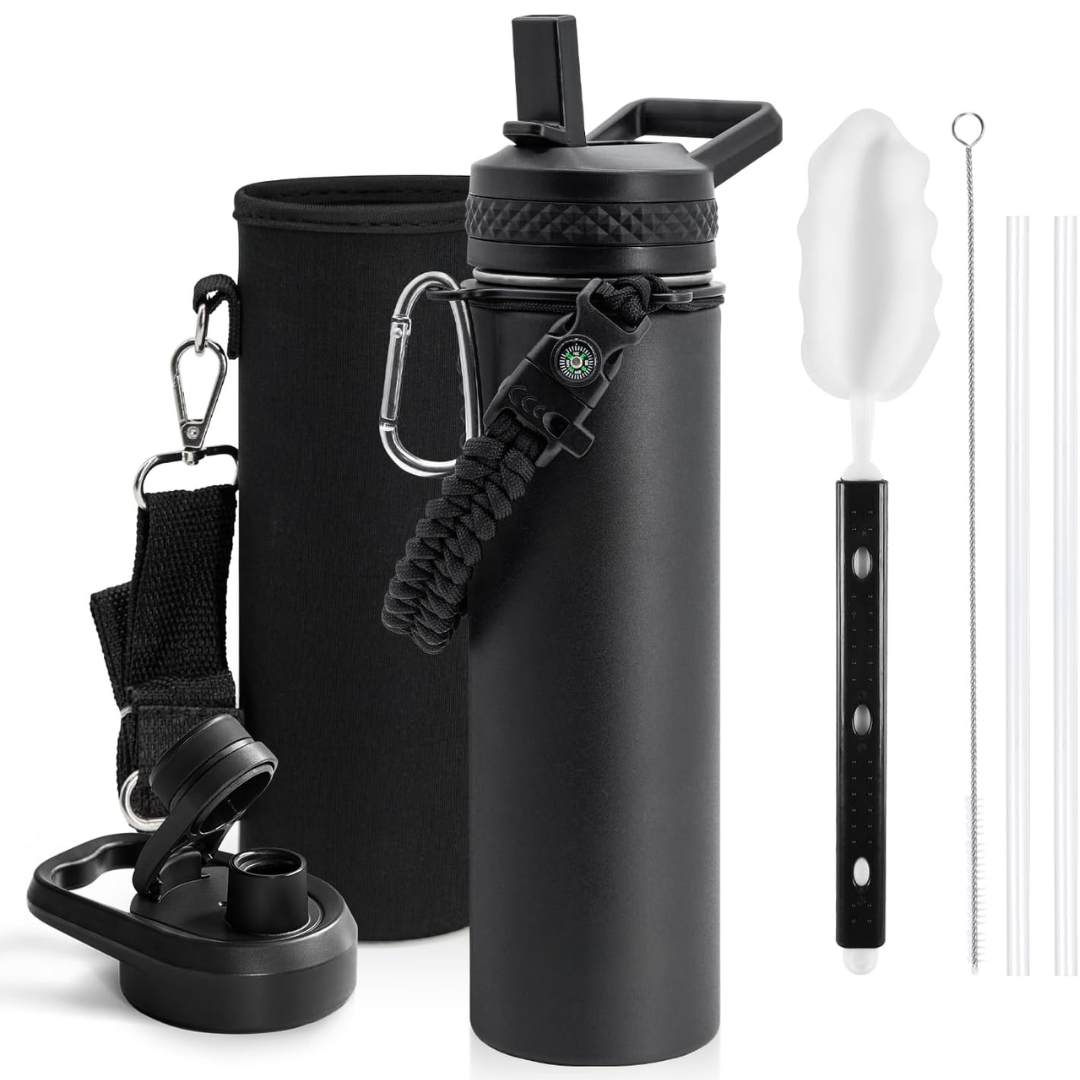 HydraPure – Sustainable Water Bottle with Paracord Handle