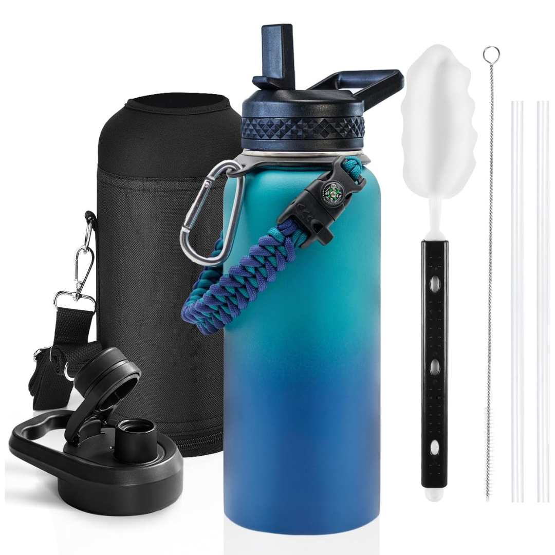 HydraPure – Sustainable Water Bottle with Paracord Handle