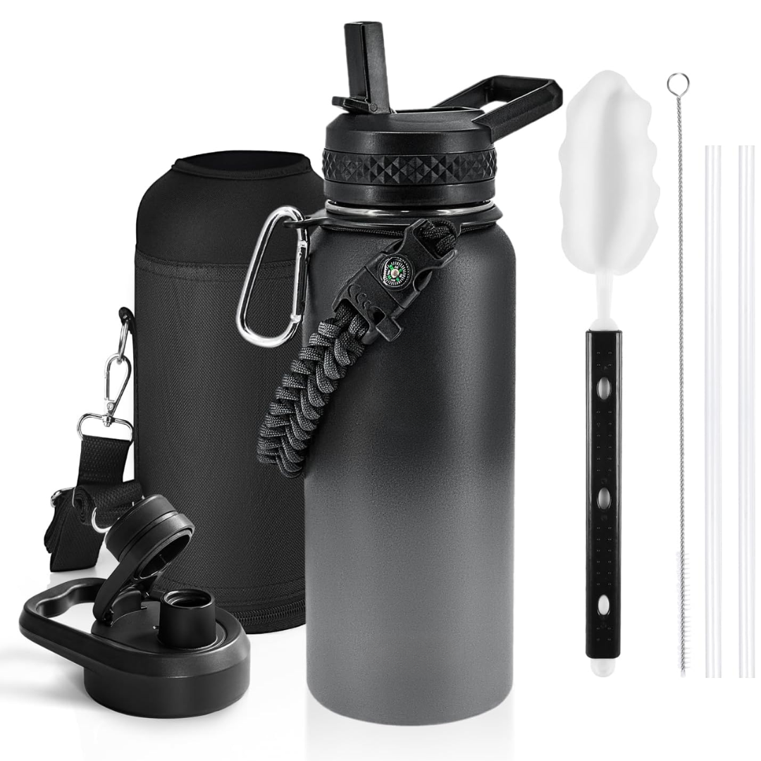 HydraPure – Sustainable Water Bottle with Paracord Handle
