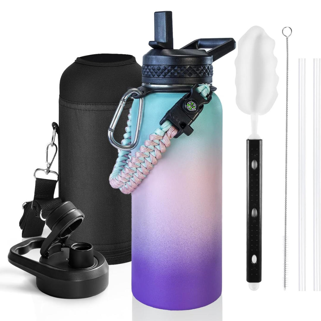 HydraPure – Sustainable Water Bottle with Paracord Handle