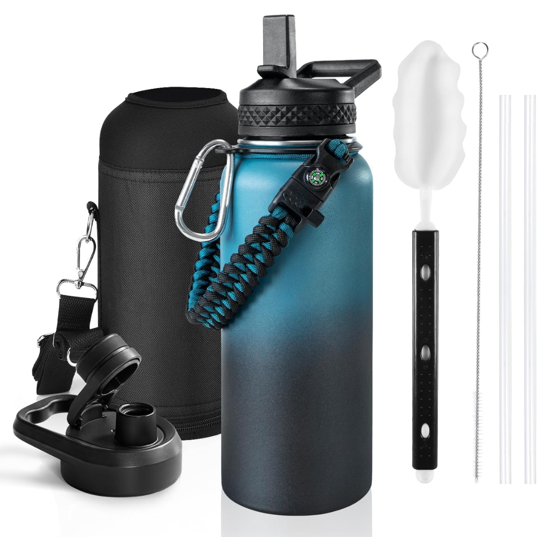 HydraPure – Sustainable Water Bottle with Paracord Handle