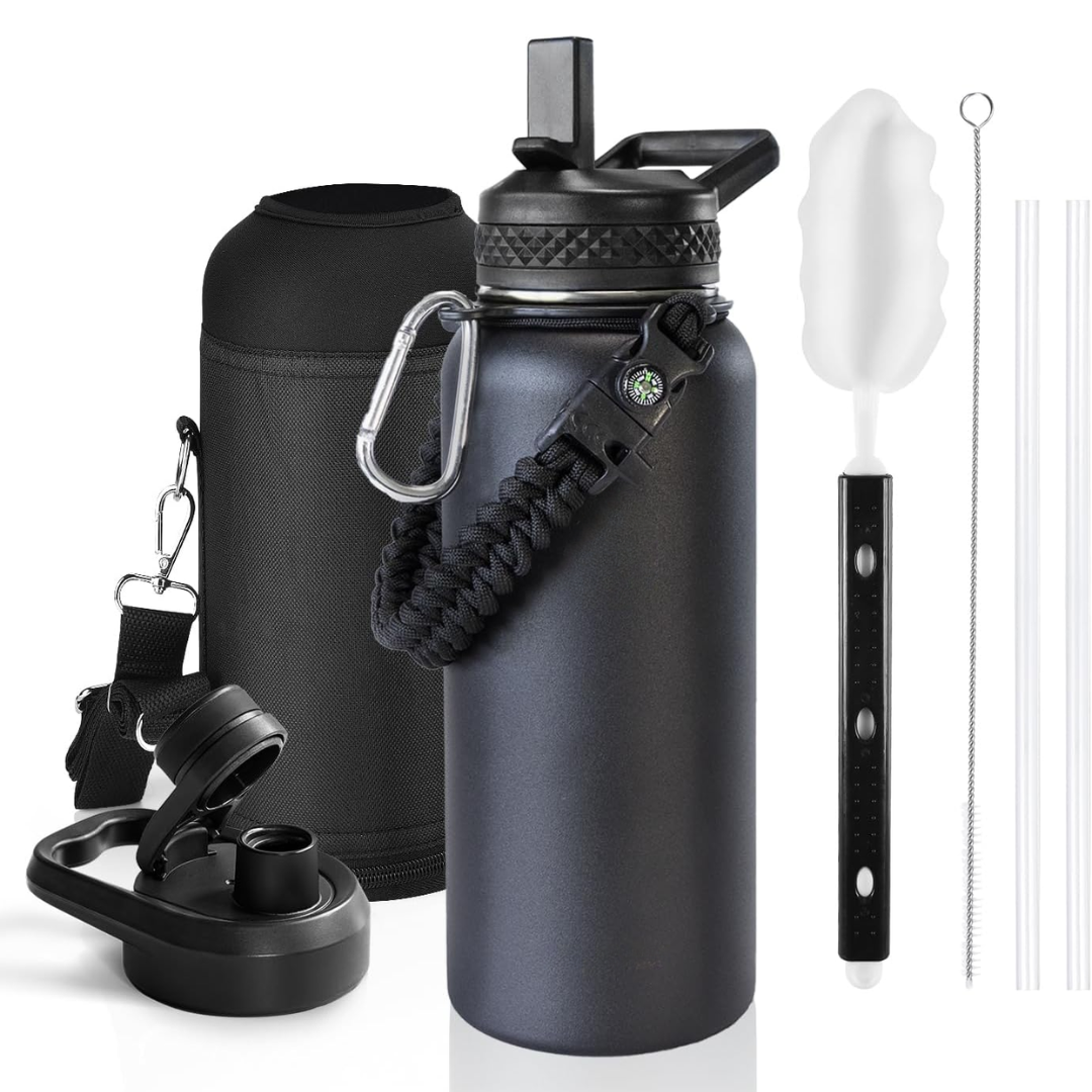 HydraPure – Sustainable Water Bottle with Paracord Handle