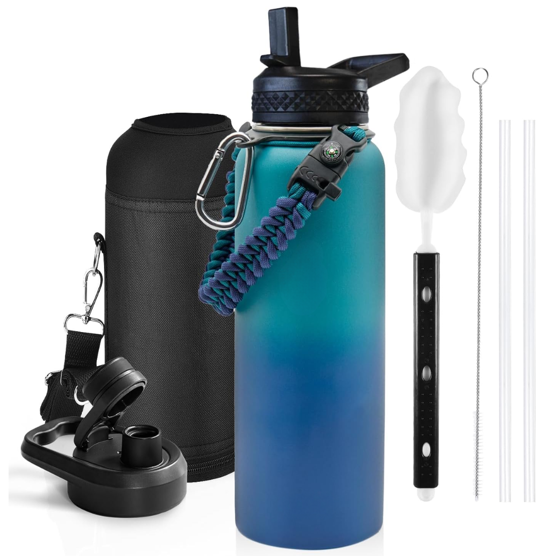 HydraPure – Sustainable Water Bottle with Paracord Handle