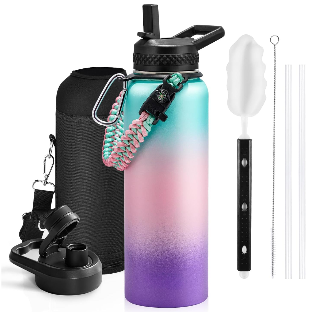 HydraPure – Sustainable Water Bottle with Paracord Handle
