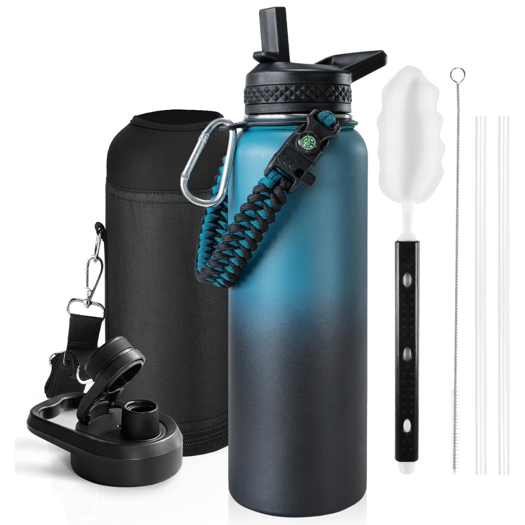 HydraPure – Sustainable Water Bottle with Paracord Handle