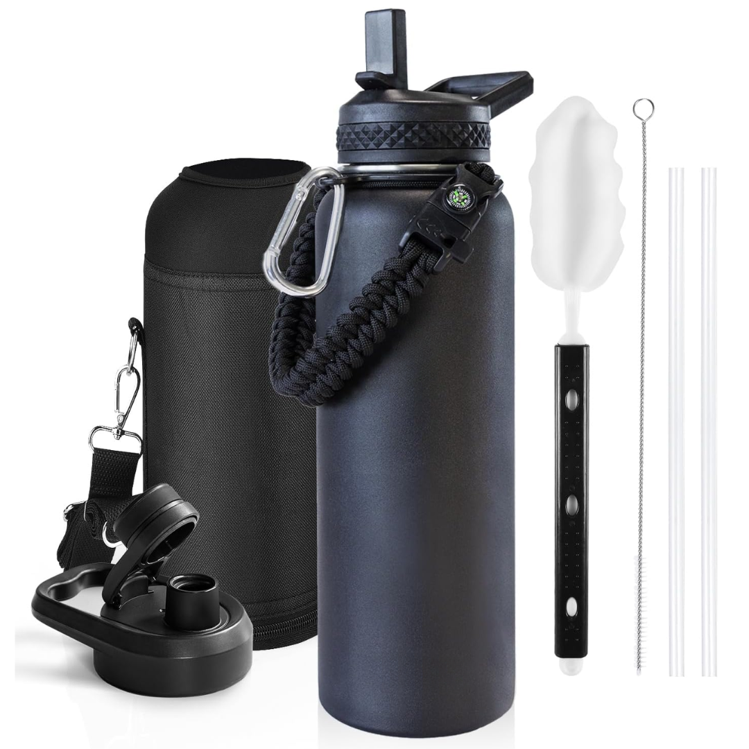 HydraPure – Sustainable Water Bottle with Paracord Handle